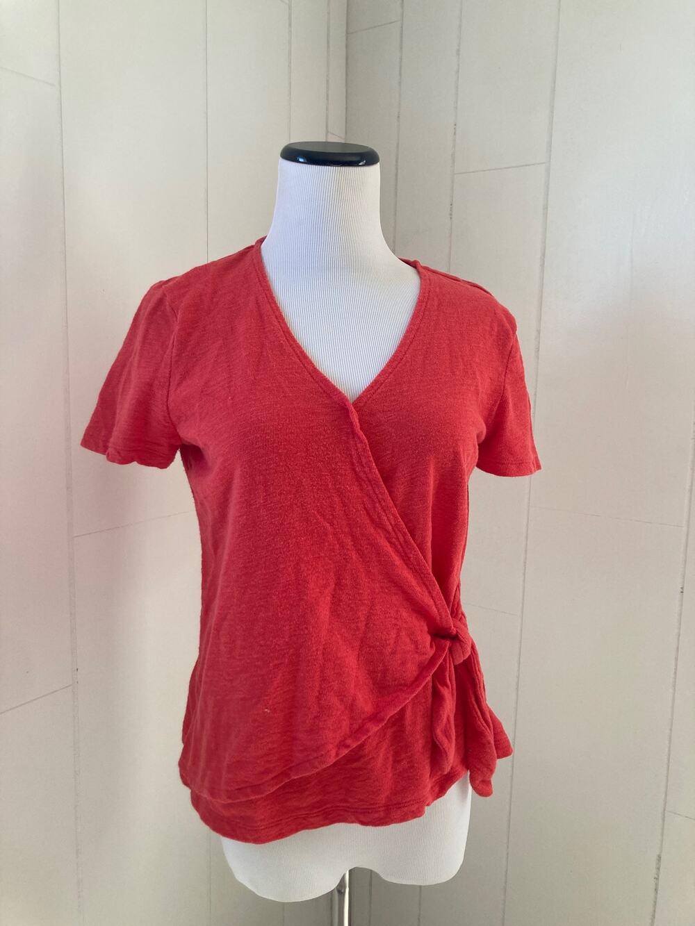 Old Navy Orange Cotton Pullover Top, Size XS